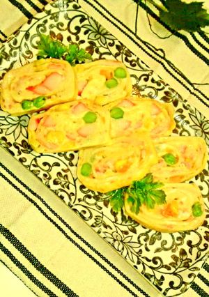 お弁当に♪巻きカニたま-レシピのメイン写真