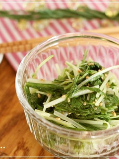 *水菜の辛子ゴマ和え*-レシピのメイン写真
