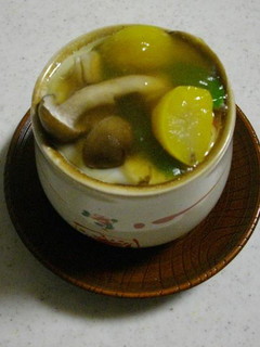 栗の甘露煮ときのこのあんかけ茶碗蒸し-レシピのメイン写真