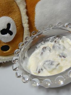 ラムレーズンなメープルヨーグルトクリーム-レシピのメイン写真