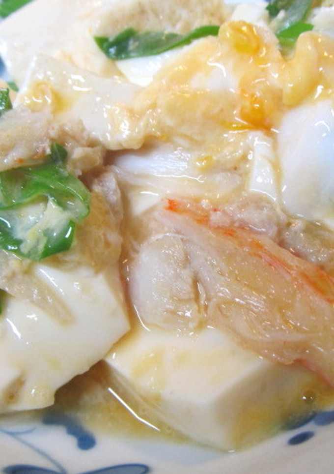 簡単★豆腐とカニの玉子とじ-レシピのメイン写真