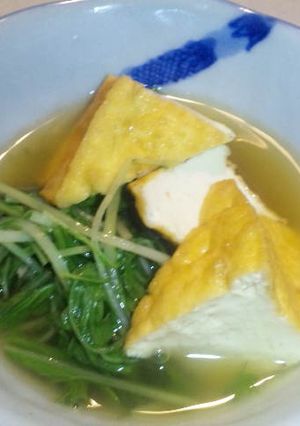 ほっこり✿簡単！水菜と厚揚げのしょうが煮-レシピのメイン写真