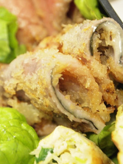 お弁当に♪簡単海苔チーズ入りハムカツ-レシピのメイン写真