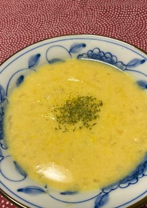 豆乳・さつまいも・ペンネの温まるスープ-レシピのメイン写真