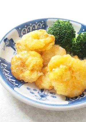 お弁当に♪エビのカリカリ＊カレー焼き-レシピのメイン写真