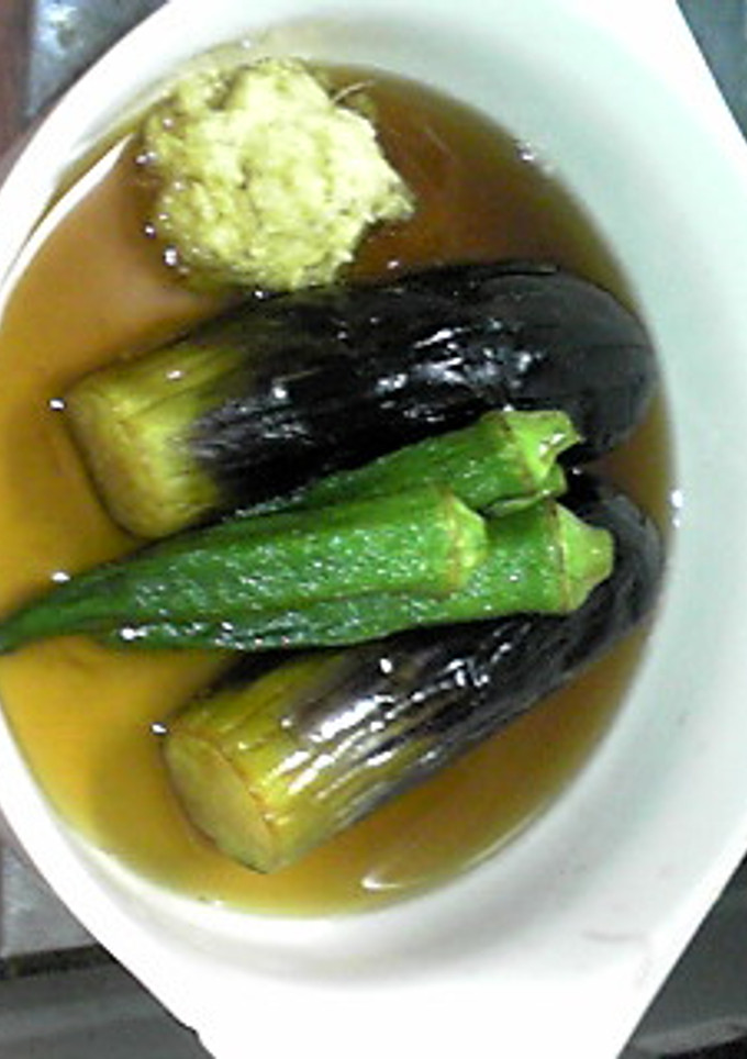 ナスとオクラの揚げ煮-レシピのメイン写真