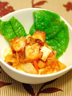 おつまみに♪タコとチーズのキムチ和え-レシピのメイン写真