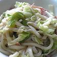 キャベツが絡む〜オイマヨ焼きうどん☆