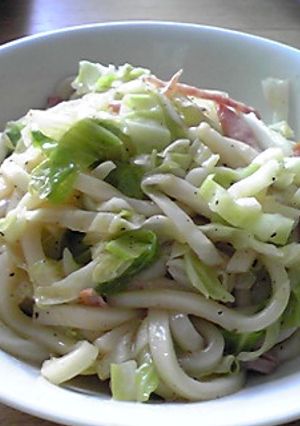 キャベツが絡む〜オイマヨ焼きうどん☆-レシピのメイン写真