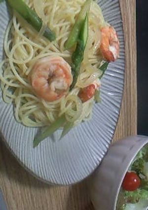 ☆エビとアスパラのバターしょうゆパスタ☆-レシピのメイン写真