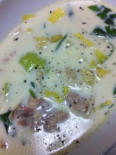 ☆サツマイモとほうれん草の豆乳スープ☆-レシピのメイン写真