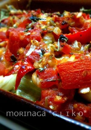 ■残り野菜のレンジ蒸し■サルサグリル■-レシピのメイン写真