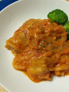 チキンのカマンベールトマト煮-レシピのメイン写真
