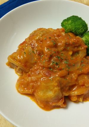 チキンのカマンベールトマト煮-レシピのメイン写真