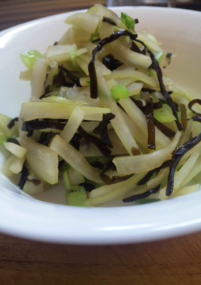 大根の皮の塩昆布和え-レシピのメイン写真