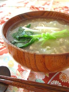 心温まる♡冬瓜と鶏挽肉のスープ-レシピのメイン写真