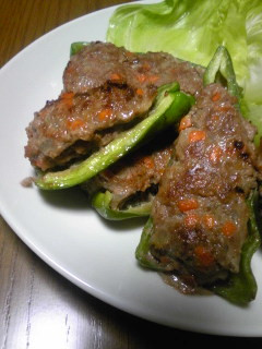 ピーマンの肉詰め-レシピのメイン写真