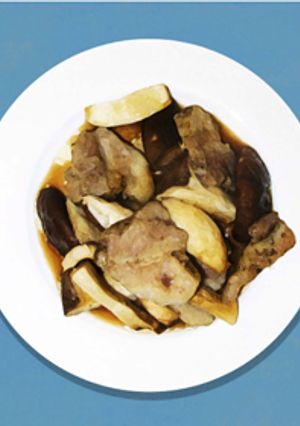 キノコと豚のオーブン焼き-レシピのメイン写真