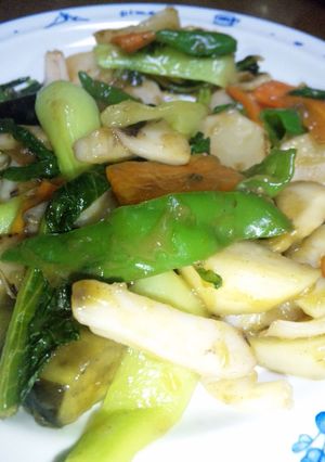 アオリイカと秋野菜の中華炒め-レシピのメイン写真