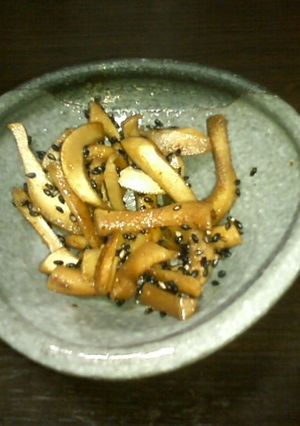 しいたけ軸きんぴら-レシピのメイン写真