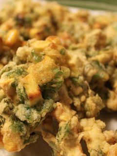 さつま芋と春菊のかき揚げ-レシピのメイン写真