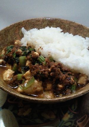 残り野菜と肉味噌で麻婆豆腐-レシピのメイン写真