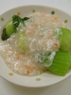 青梗菜の中華風蟹あんかけ-レシピのメイン写真