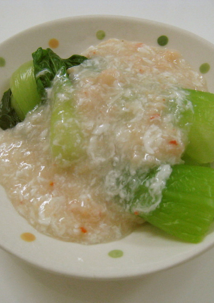 青梗菜の中華風蟹あんかけ-レシピのメイン写真