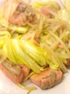 鮭キャベツもやしのネギ塩炒め-レシピのメイン写真