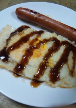 超簡単!!パン粉チーズ目玉焼き-レシピのメイン写真
