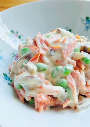 にんじんとサツマイモのお豆腐クリーム和え-レシピのメイン写真