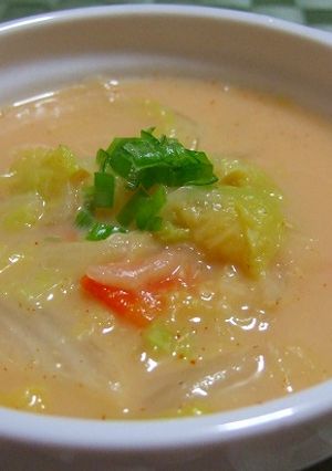 たっぷり白菜の味噌ミルクスープ-レシピのメイン写真