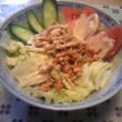 お酢・マヨのさっぱりサラダうどん♪