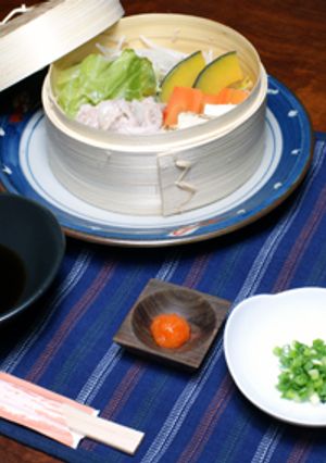 豚肉と季節野菜の蒸篭蒸し-レシピのメイン写真