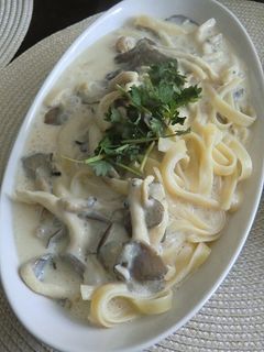 きのこの豆乳クリームパスタ-レシピのメイン写真