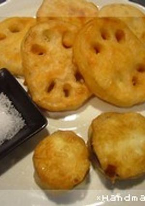 れんこんのフリッター-レシピのメイン写真