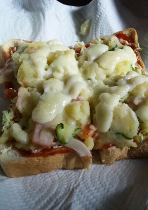 残ったポテトサラダで☆ピザトースト！-レシピのメイン写真