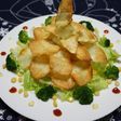 クリスマス☆パリパリポテチのツリーサラダ