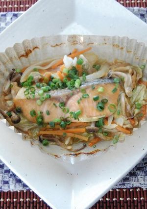 レンジで簡単鮭のチャンチャン焼き-レシピのメイン写真