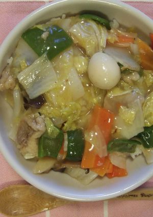 簡単手早くボリュームアップ中華丼-レシピのメイン写真