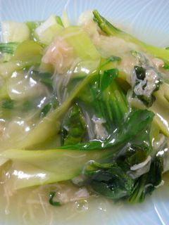 青梗菜炒め♪ほたての中華あんかけ-レシピのメイン写真