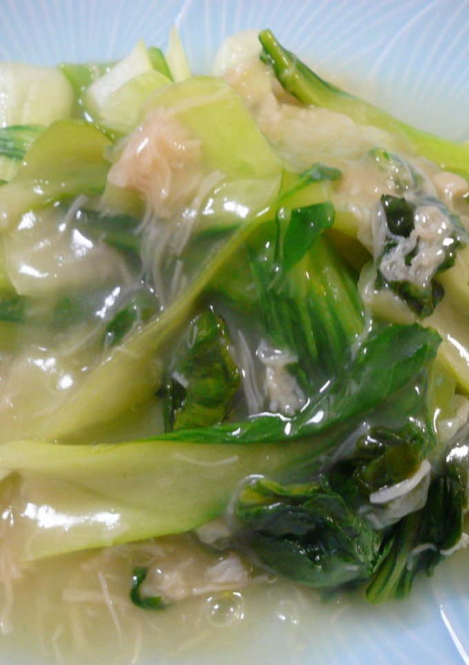 青梗菜炒め♪ほたての中華あんかけ-レシピのメイン写真