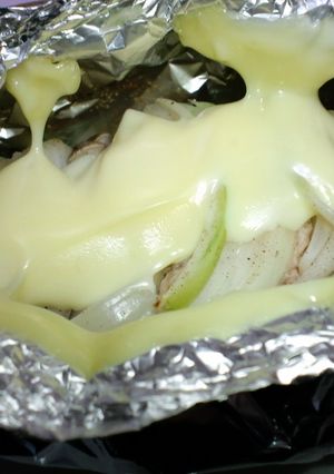 鶏胸肉と玉ねぎのミルフィーユ♪ホイル蒸し-レシピのメイン写真