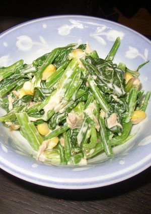 ほうれん草とツナコーンサラダ-レシピのメイン写真
