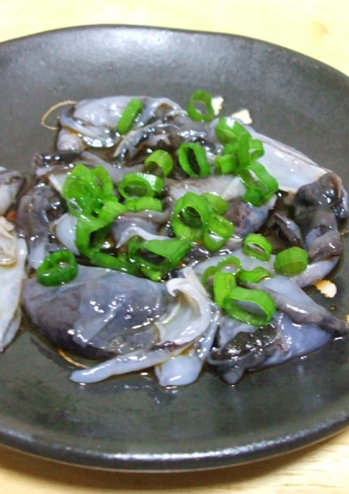 釣り人が作るアオリイカ皮の湯引き-レシピのメイン写真