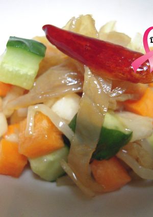 クラゲと残り野菜の和え物-レシピのメイン写真