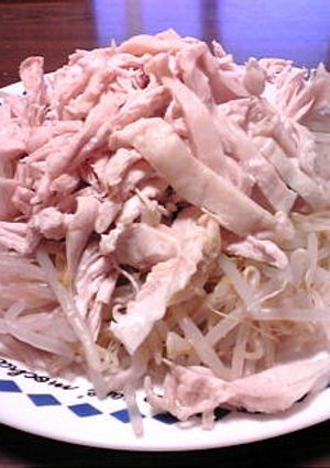 とりむね肉のバンバンジーとスープ-レシピのメイン写真