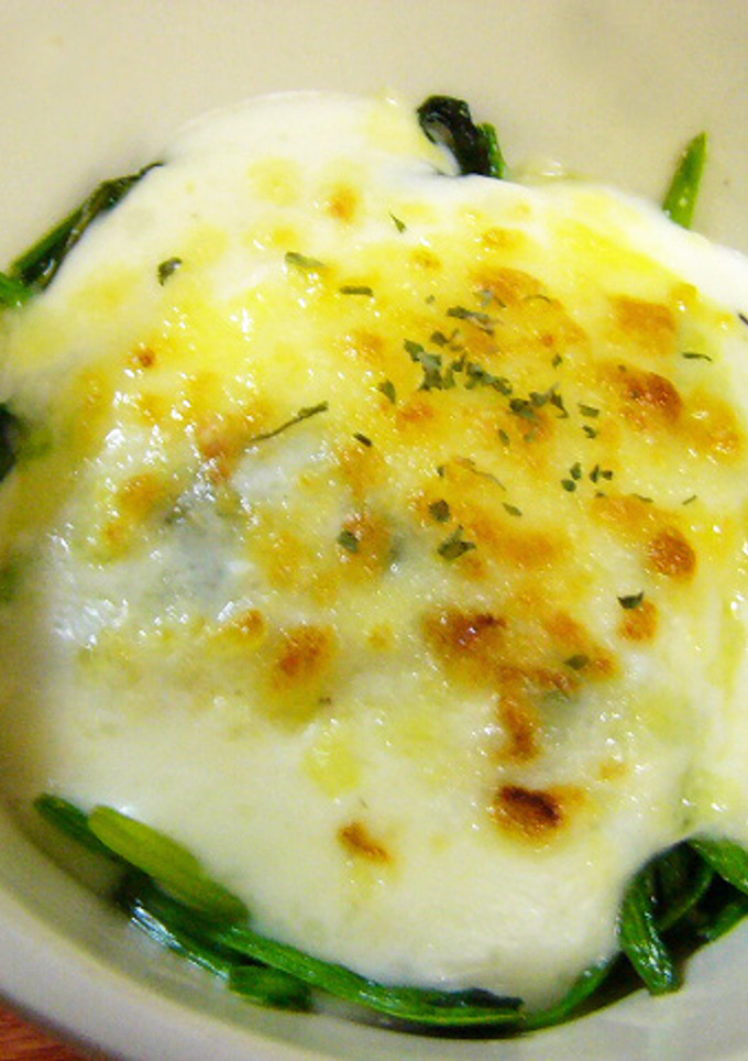 野菜を食べよう！簡単ほうれん草のグラタン-レシピのメイン写真