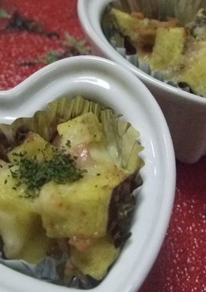 サツマイモのカレーマヨチーズ焼き-レシピのメイン写真