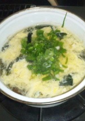 即席!!ワカメ卵の中華スープ-レシピのメイン写真